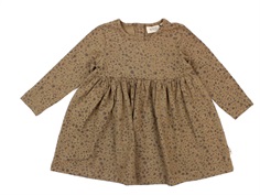 Wheat dress Otilde hazel spruce and cone